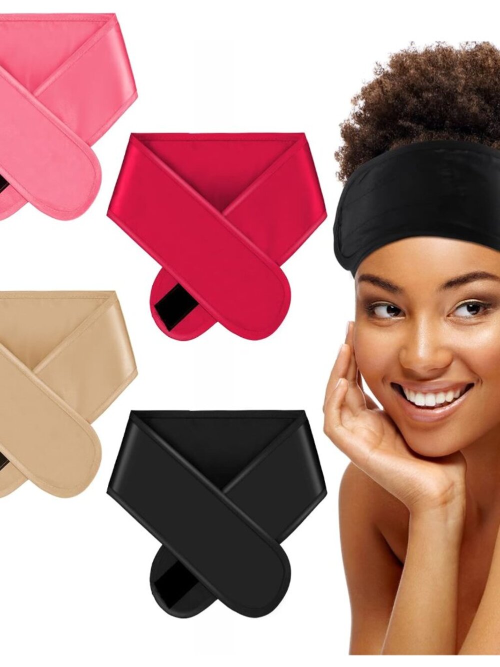 4 Pcs Satin Hair Wrap Sleeping